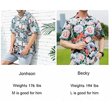 Men's Hawaiian Shirts Quick-Drying Comfortable True Size