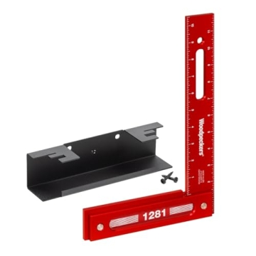 Woodpeckers 12-Inch Aluminum Precision Square for Woodworking