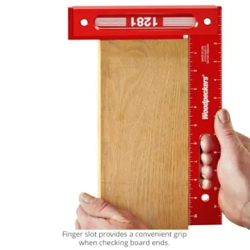 Woodpeckers 12-Inch Aluminum Precision Square for Woodworking