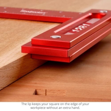 Woodpeckers 12-Inch Aluminum Precision Square for Woodworking