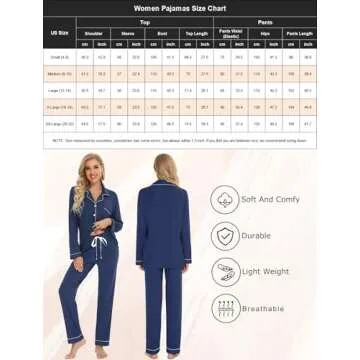 Pjmlifecoco Cozy Two Piece Set For Women Long Sleeve Womens Button Down Sleepwear Two Piece Nightwear Pj Lounge Sets Cyan Blue