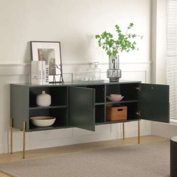 WILLIAMSPACE Buffet Sideboard: Stylish & Spacious 64" Cabinet