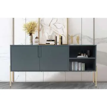 WILLIAMSPACE Buffet Sideboard: Stylish & Spacious 64" Cabinet