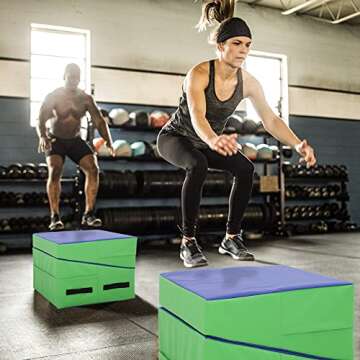 BestMassage 48" x 24" Gymnastics Tumbling Mat - Lightweight & Portable