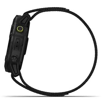 Garmin Enduro, Ultraperformance Multisport GPS Watch with Solar Charging Capabilities, Battery Life Up to 80 Hours in GPS Mode, Carbon Gray DLC Titanium with Black UltraFit Nylon Band