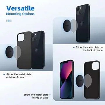 Volport Metal Plate for Secure Magnetic Phone Mounting