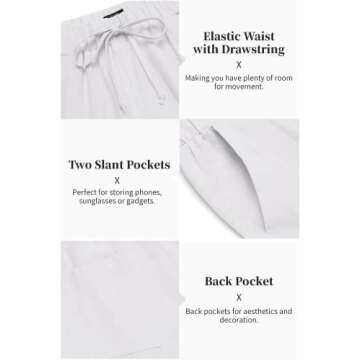 COOFANDY Men's 2 Pieces Cotton Linen Set Long Sleeve Henley Shirts Casual Beach Pants With Pockets Summer Yoga Outfits