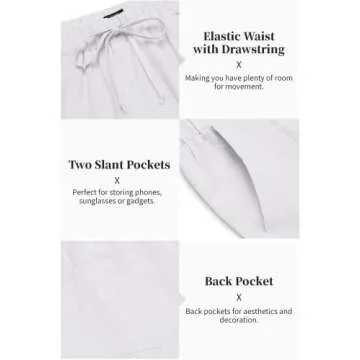 COOFANDY Men's 2 Pieces Cotton Linen Set Long Sleeve Henley Shirts Casual Beach Pants With Pockets Summer Yoga Outfits