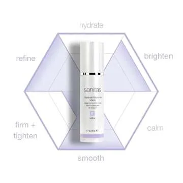 Sanitas Skincare Pumpkin Enzyme Mask, Exfoliating, Brightening Treatment Mask, Organic Pumpkin, Vitamin C, Vitamin E, 1.7 Ounce