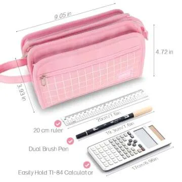 Sooez Large Pencil Case for School Supplies, Big Capacity