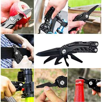 RocWon 11 in 1 Multitool Knife for Outdoor Activities