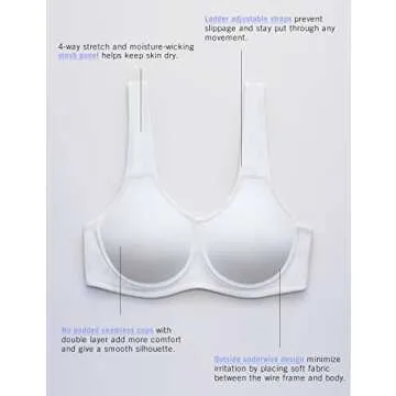 Max Control Underwire Sports Bra for Active Women