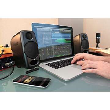 IK Multimedia iLoud Micro Monitor: 50W Portable Bluetooth Studio Speakers