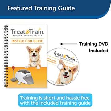 PetSafe Treat and Train Remote Reward Dog Trainer, Treat Dispending Dog Training System, Positive Reinforcement, Includes Training DVD, Target Wand & Remote, white, 16 x 7 x 8 inches