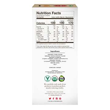 Miss Jones Baking Organic Pumpkin Bread & Muffin Mix - Non-GMO, Vegan-Friendly, 100% Whole Grains (3 Count Case)