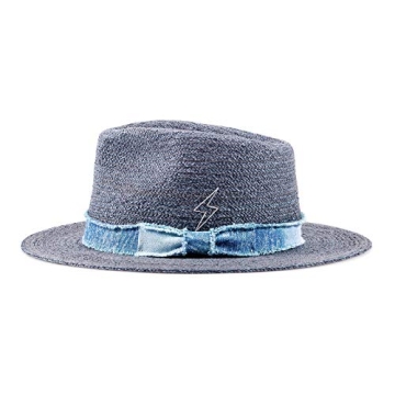 Summer Raffia Straw Fedora Hat UV Protection Stylish Design