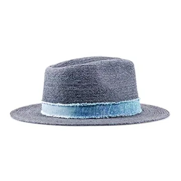 Summer Raffia Straw Fedora Hat UV Protection Stylish Design