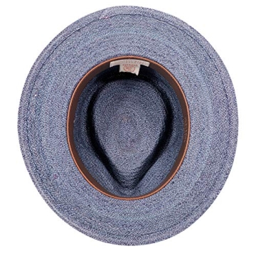 Summer Raffia Straw Fedora Hat UV Protection Stylish Design