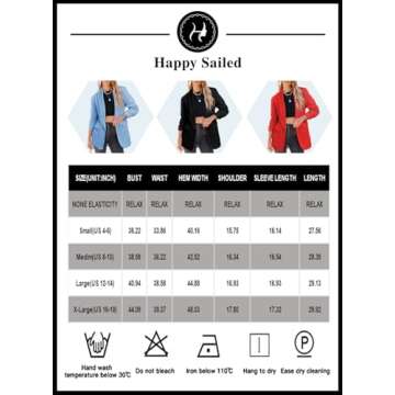 Happy Sailed Blazer Jackets for Women Spring Fall Fashion Ruched Sleeve Open Front Cardigan Jackets Formal Elegant Business Office Work Outfits with Pockets Oatmeal Small
