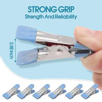 Durable 30 Pack Stainless Steel Clothes Pins for Multiple Uses