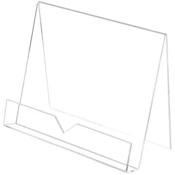 MyGift Clear Acrylic Cookbook Holder for Kitchen Use