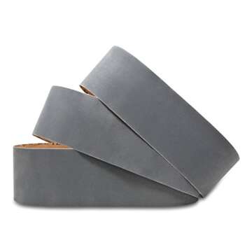 Red Label Abrasives 4 x 36 Inch Silicon Carbide Sanding Belts for Fine Finishing