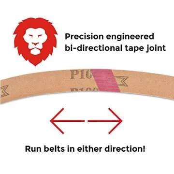Durable Red Label Abrasives 4 x 36 Inch Sanding Belts