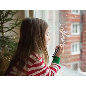 Better Office Products Magnetic A-Frame Chalkboard Sign, Extra Large 20" x 40", Standing Chalkboard Easel, with Chalk Marker + Chalk & Eraser, Sandwich Board Outdoor Sidewalk Sign,(Whitewash)