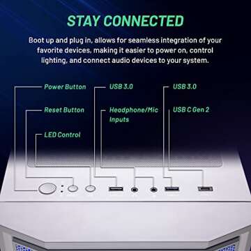 Skytech Gaming Archangel PC - Intel i5, RTX 4070, 1TB SSD, 16GB RAM