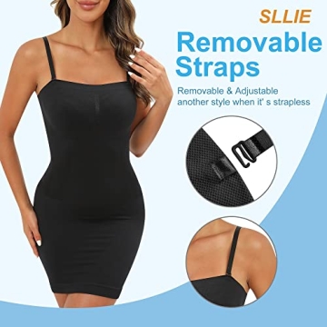 SLLIE Strapless Shapewear Slip for Under Dresses