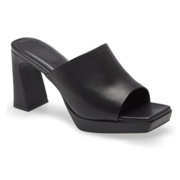 Trish Lucia Women's Platform Chunky Heels Mules | Stylish and Comfortable