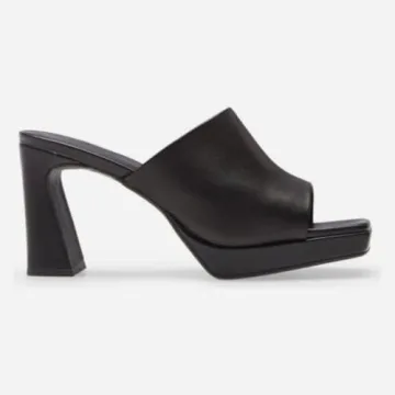 Trish Lucia Women's Platform Chunky Heels Mules for Summer Style