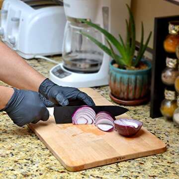 Dealmed Black Nitrile Medical Grade Exam Gloves for Tattoo Artists, Hospitals, Law Enforcement First Response | Disposable, Latex Free | Medium (1000 Count