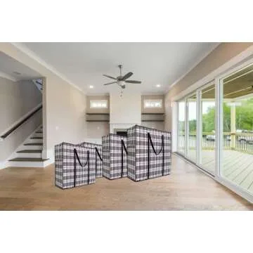 Heavy Duty Large Moving Bags, 90L Big Organizer Storage Bags With Durable Zipper, Water Resistant Totes, Carrying Bag, Camping Bag for Clothes, Bedding, Comforter, Pillow, Moving(Set of 4)