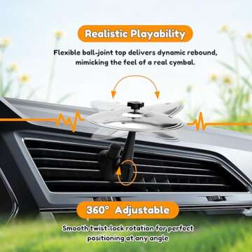 GioXtra Car Crash Cymbal – Fun Musical Car Accessory