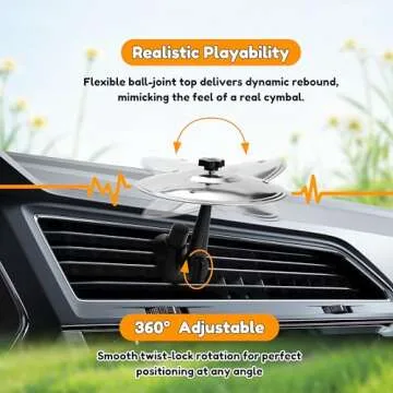 GioXtra Car Crash Cymbal – Fun Musical Car Accessory