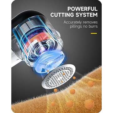 Fabric Shaver Lint Remover, Sweater Shaver to Remove Pilling, Lint Shaver with 2-Speed Power Adjustm...