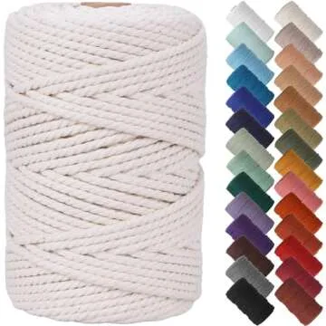 Eco-Friendly 100% Natural Cotton Macrame Cord 4mm