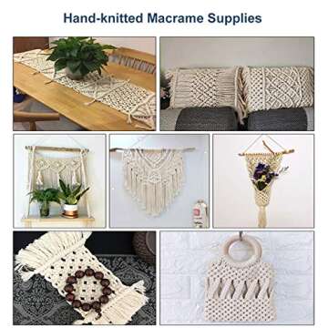 Eco-Friendly 100% Natural Cotton Macrame Cord 4mm