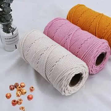 Eco-Friendly 100% Natural Cotton Macrame Cord 4mm