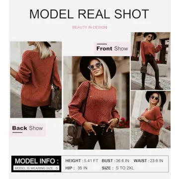 Dokotoo Women's Elegant Fall Sweater - Stylish & Cozy