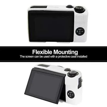 Easy Hood G7X Mark II Case G7X Camera Silicone Case, Soft Silicone Protective Cover for Canon Powershot G7X Mark II DSLR Camera (White)