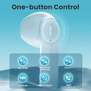 N7 Bluetooth Earbuds with 50H Playtime and Wireless Charging