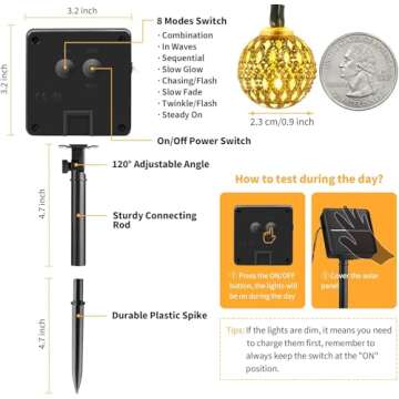 Enchanting Solar Moroccan String Lights for Outdoor Decor