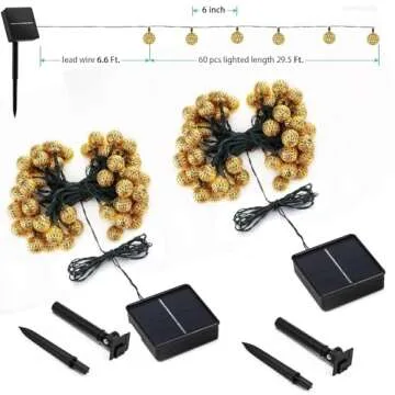 Enchanting Solar Moroccan String Lights for Outdoor Decor