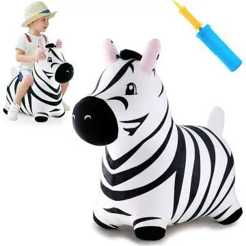 Bouncy Pals Zebra Hopper Toy for Toddlers
