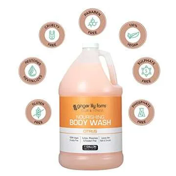 Ginger Lily Farms Nourishing Body Wash, Vegan & Cruelty-Free