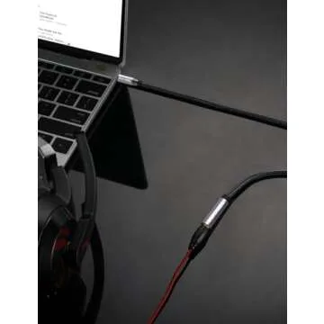 DUKABEL 3.5mm TRRS Headphone Extension Cable - 4ft Durable Audio