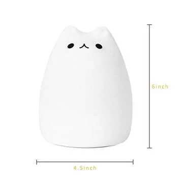 Litake Kitty Night Light | USB Rechargeable Cat Lamp
