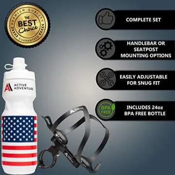 Versatile Active Adventure Water Bottle Cage Set - All Bikes